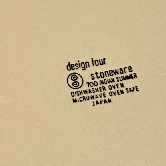 Vintage Design Four Sango Indian Summer Stoneware Plate/Platter - Picture 4 of 4